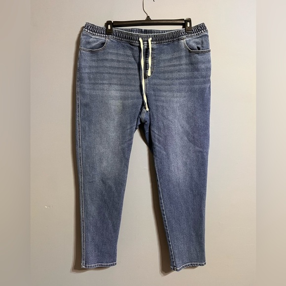 Lane Bryant size 20W pull on denim jeans straight leg - Picture 1 of 8